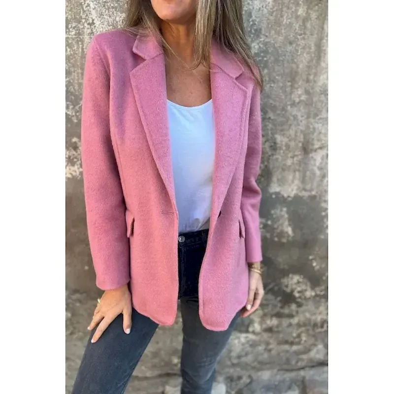 Women's Blouse Plain Modern Casual Long Sleeve Shirt Collar Regular Tops Holiday Going out Buttons Pocket Black Yellow Pink Camel Purple Summer - Image 5