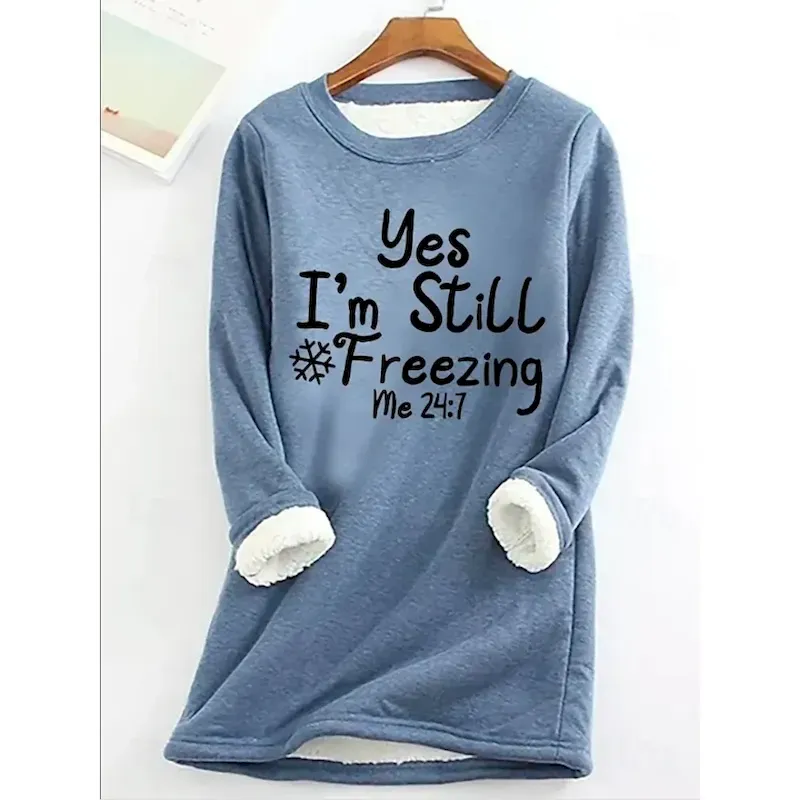 Women's Pullover Sweatshirt Letter Casual Comfrt Long Sleeve Crew Neck Round Neck Regular Tops Street Dailywear Print Black Yellow Pink Red Blue Fall Winter - Image 4