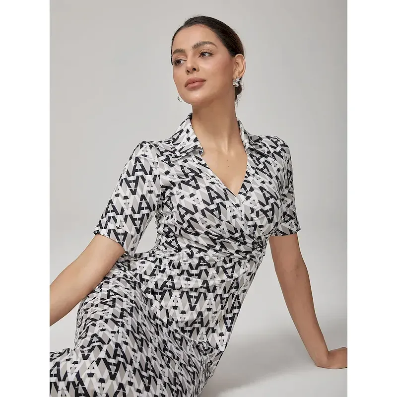 Stretch Waist-Cinching Mermaid Midi Dress - Image 2