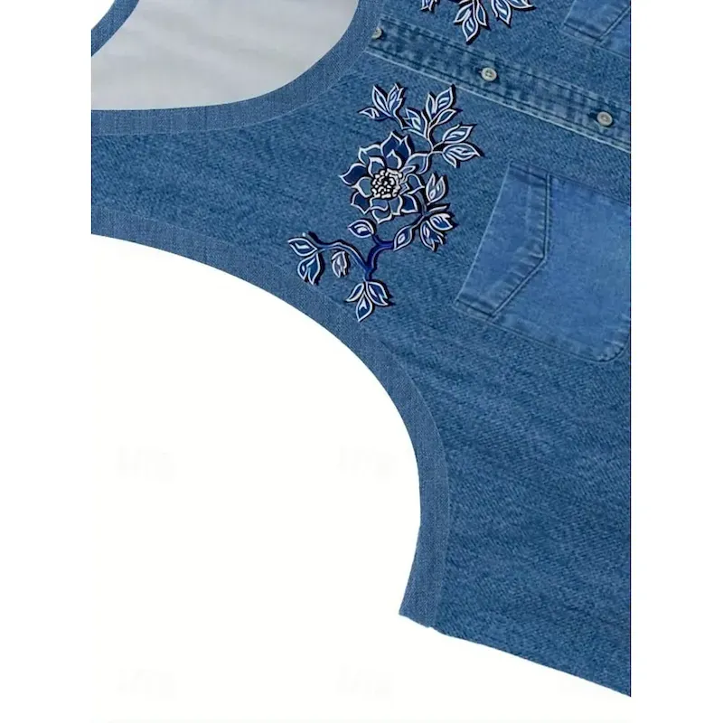 Women's Mini Dress Sundress A Line Dress Summer Dress Vacation Casual Daily Regular Fit Graphic Plain Sleeveless U Neck Blue Dark Blue Summer - Image 4