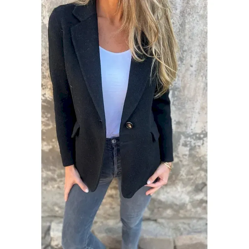 Women's Blouse Plain Modern Casual Long Sleeve Shirt Collar Regular Tops Holiday Going out Buttons Pocket Black Yellow Pink Camel Purple Summer