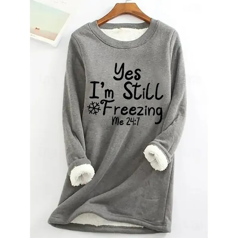 Women's Pullover Sweatshirt Letter Casual Comfrt Long Sleeve Crew Neck Round Neck Regular Tops Street Dailywear Print Black Yellow Pink Red Blue Fall Winter - Image 6