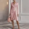 Women's Midi Dress Velvet Dress Sequin Dress Party Dress Sheath Dress Elegant Modern Party Special Occasion Evening Party Regular Fit Plain Long Sleeve V Neck White Pink Wine Khaki Spring Fall