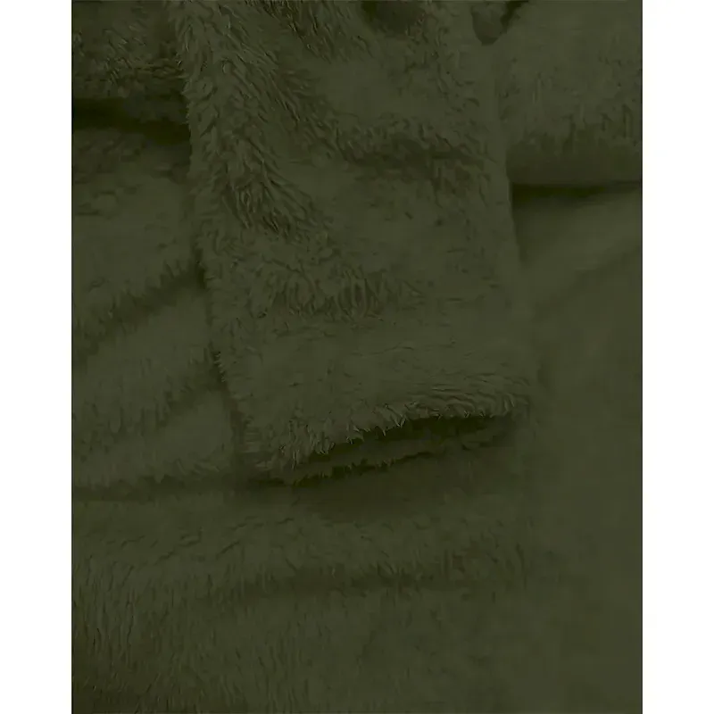 Women's Midi Dress Casual Dress Winter Dress Fashion Modern Daily Weekend Regular Fit Plain Long Sleeve Hooded Army Green Winter Autumn - Image 3