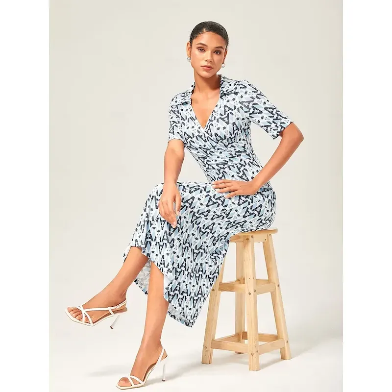 Stretch Waist-Cinching Mermaid Midi Dress